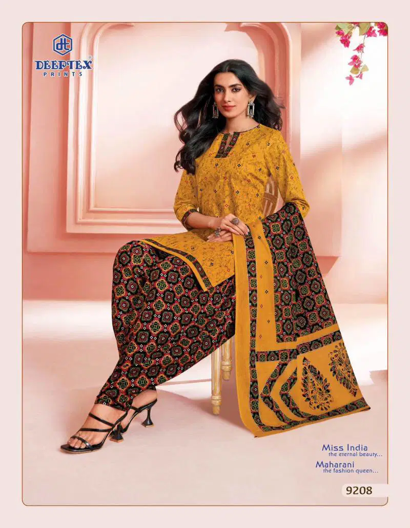 Miss India Vol 92 By Deeptex Cotton Printed Dress Material Exporters In India