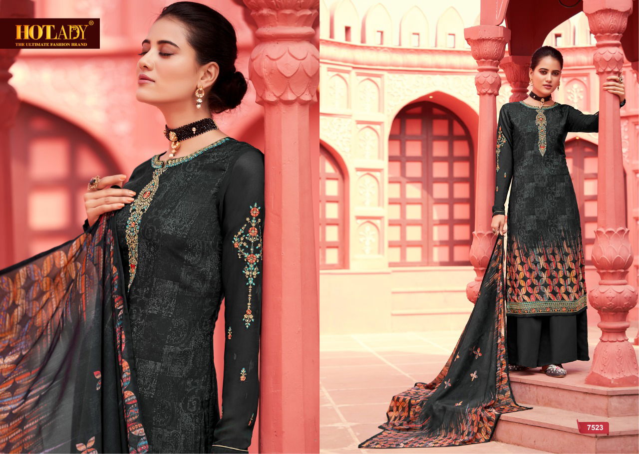 Hotlady Kasturi 7521 Series Fancy Festive Wear Digital Printed Salwar Kameez Collection