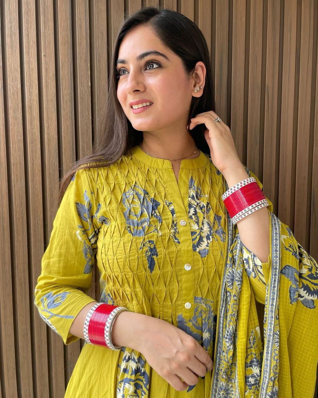 KF Lemon Kalaai Designer Kurti With Bottom Dupatta Wholesale In India