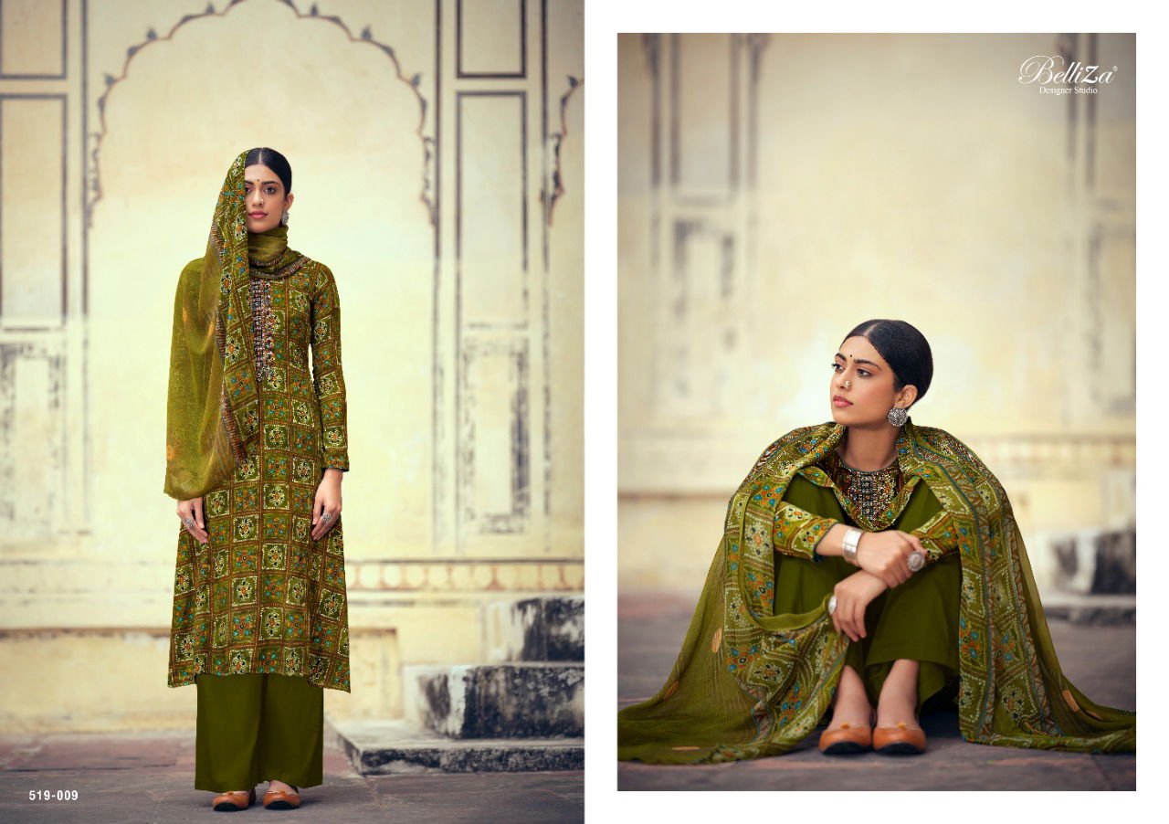 Belliza Mystic Digital Printed Fancy Designer Pure Rayon Digital Style Print with Fancy Embroidery work Dress Material Collection
