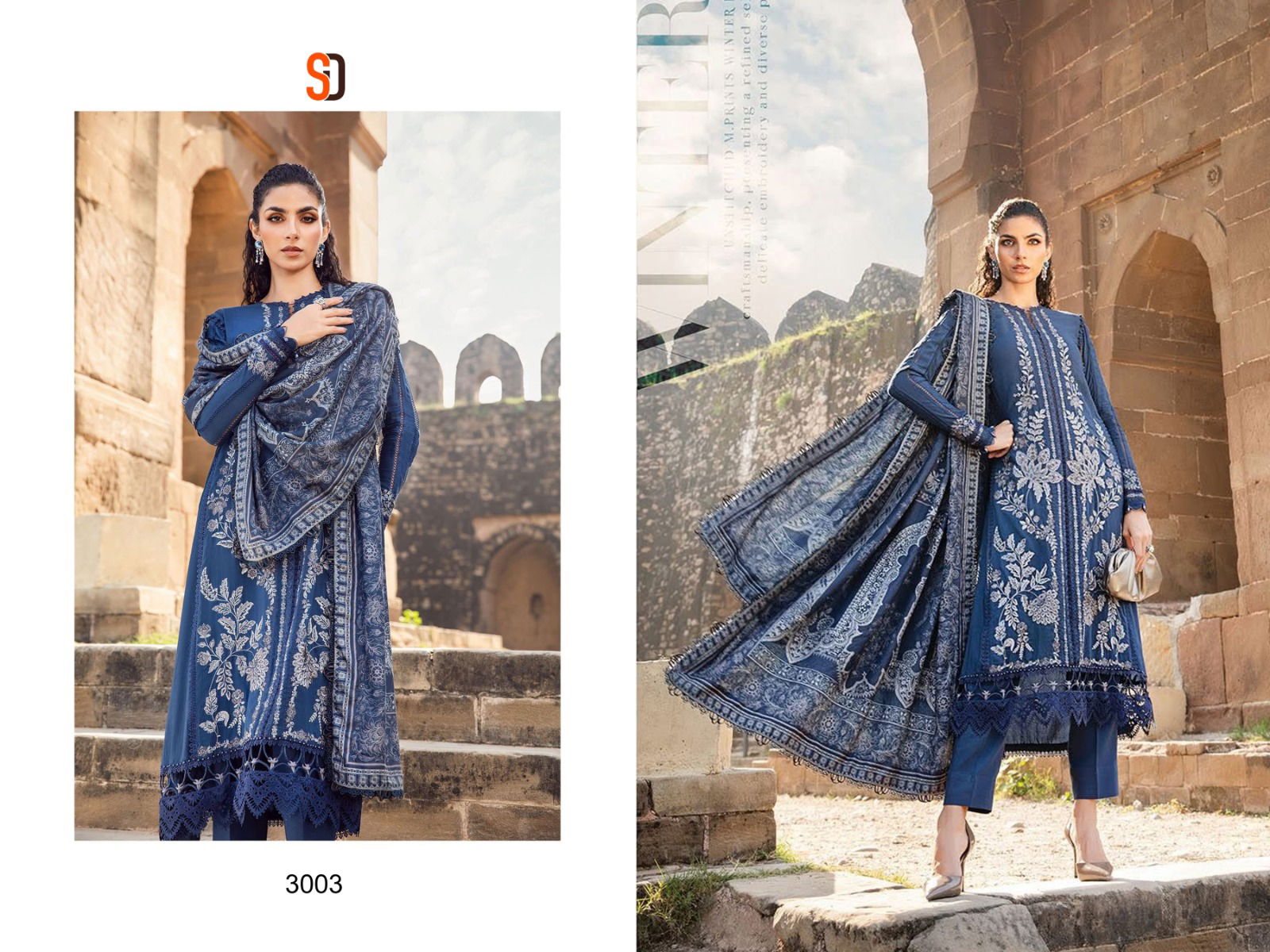 Maria B Vol 3 By Shraddha Visocse Rayon Dress Material Exporters In India