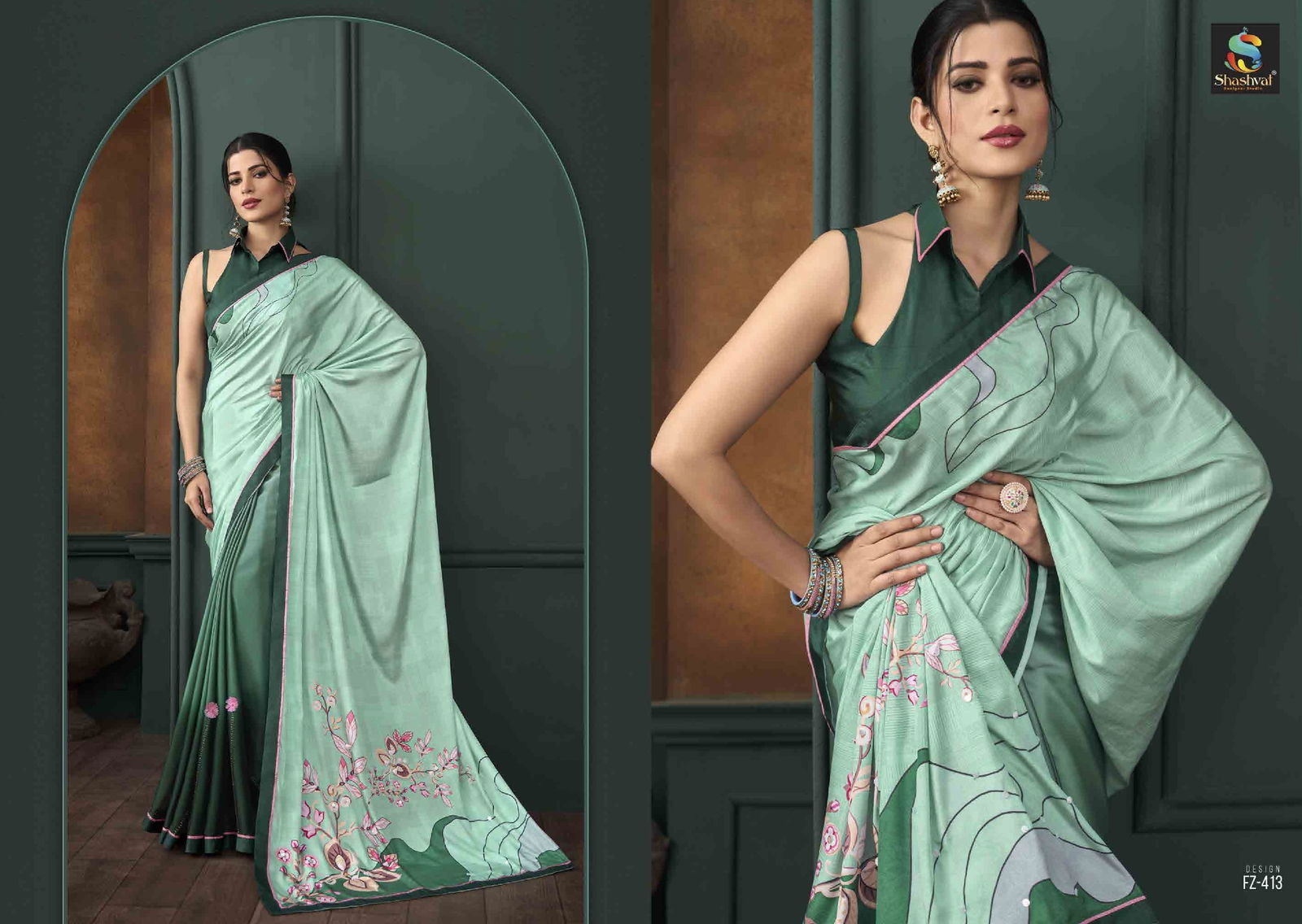 Feeza Vol 4 By Shashvat Fancy Designer Saree Wholesale Shop In Surat