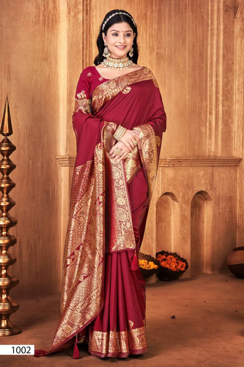 Indian Tadka Silk Vol 2 By Saroj Wedding Wear Silk Saree Wholesale In India