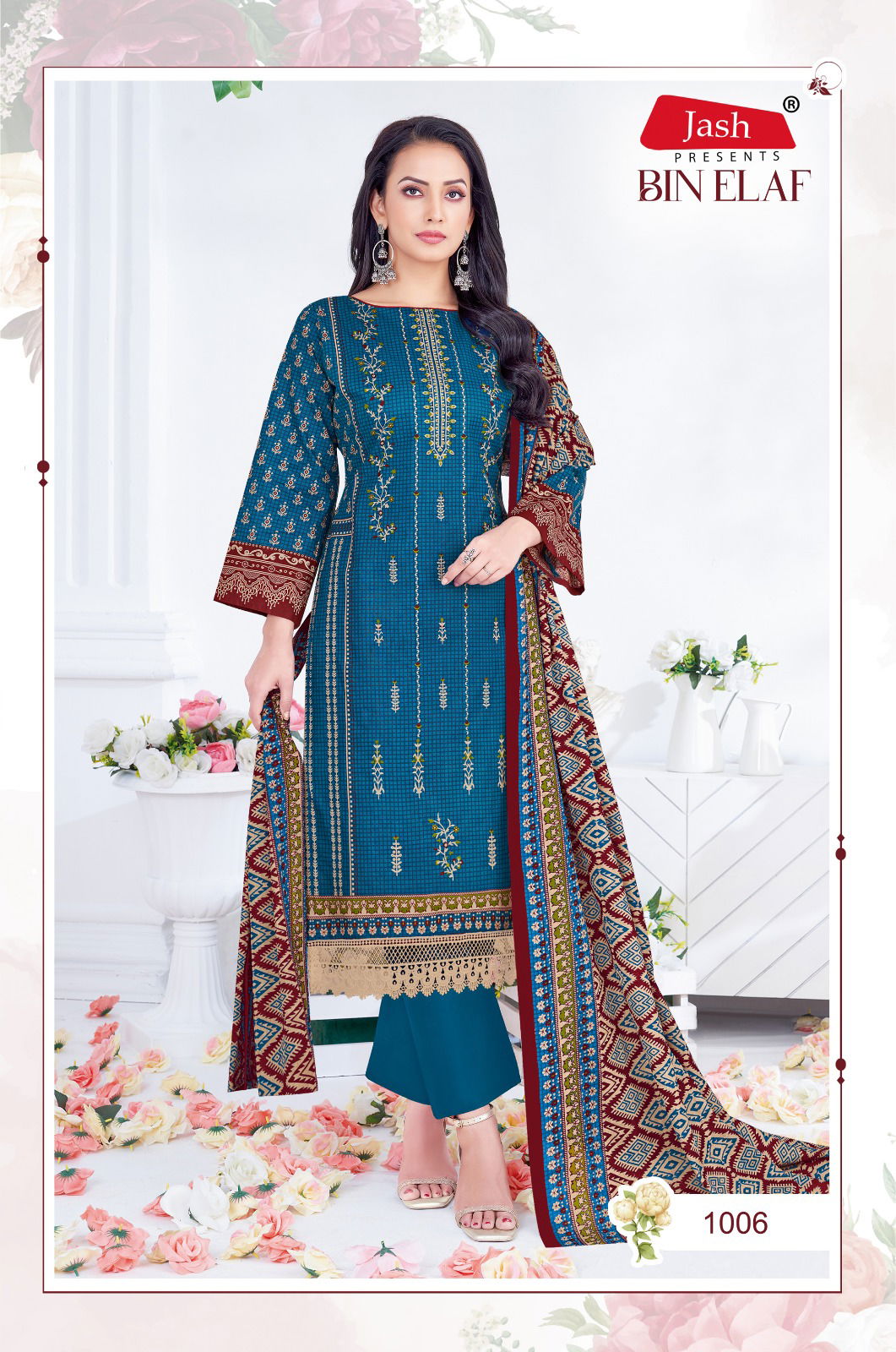 Bin Elaf Vol 1 By Jash Cotton Dress Material Exporters In India