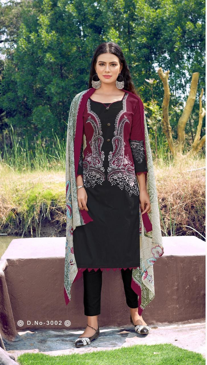 Ipl Mumtaz 3 Latest Fancy Designer Casual Wear Pure Cotton Printed Dress Material Collection
