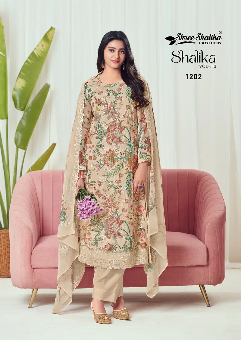 Shree Shalika Vol 112 Georgette Printed Salwar Suits Surat Wholesale Market