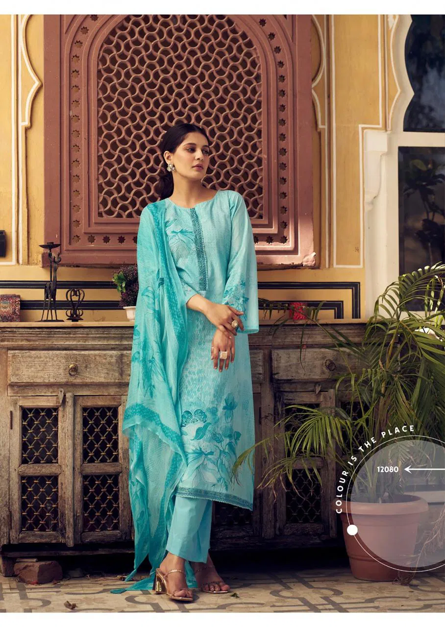 Alika By Prm Lawn Cotton Digital Printed Dress Material Wholesalers In Delhi