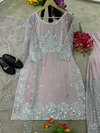 NSR 740 Faux Georgette Embroidery Sharara Readymade Suits Suppliers In India
