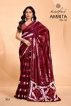 Amrita Vol 3 By Kashvi Dull Moss Daily Wear Sarees Wholesale Online