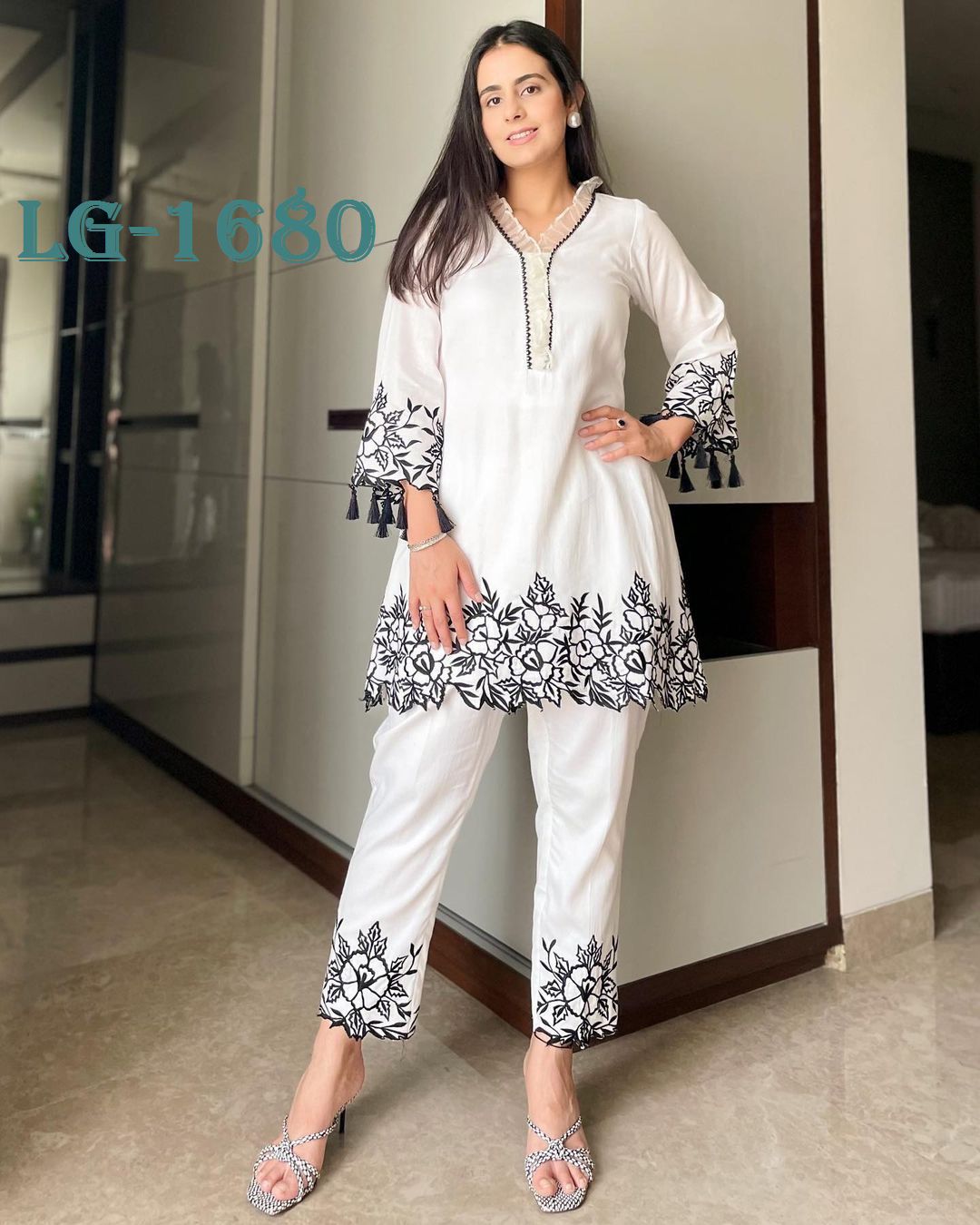 LG 1680 Exclusive Fiona Silk Short Kurti With Bottom Catalog
