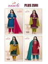Plus Zuri By Aanchi Vichitra Silk Wholesale Kurti With Bottom Dupatta In India
