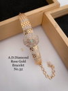 AD Diamond Golden And Rose Gold Bracelets Wholesale Online