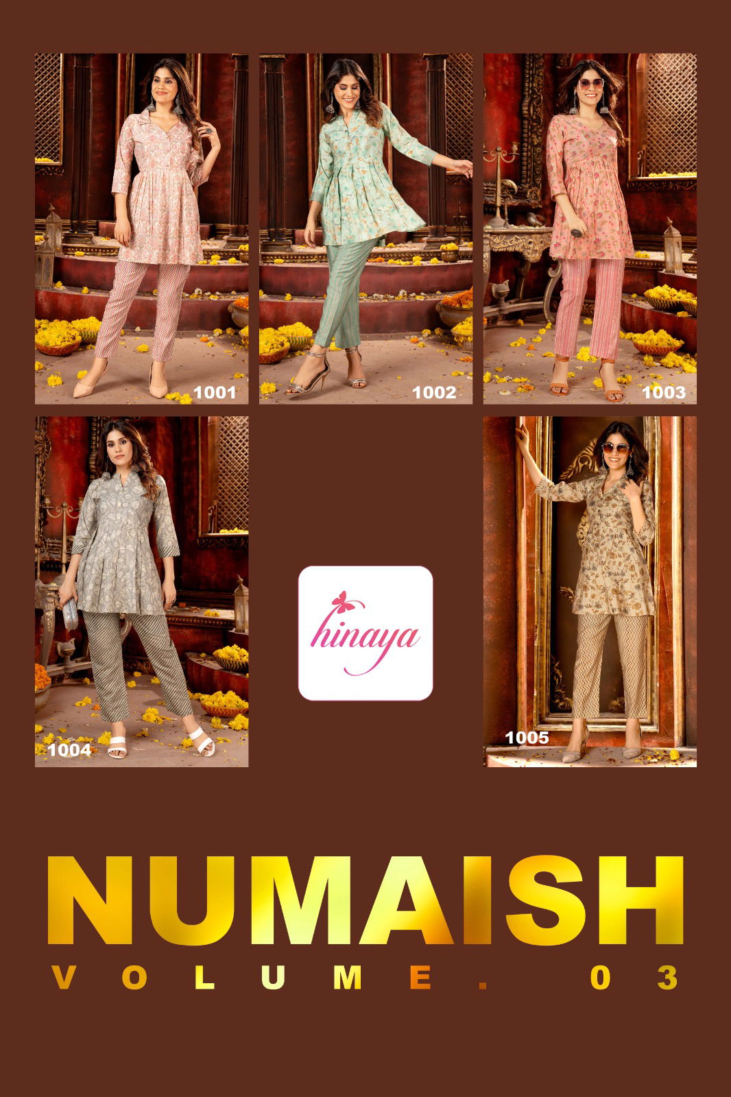 Numaish Vol 3 By Hinaya Modal Digital Printed Cord Set Top With Bottom Wholesale Online