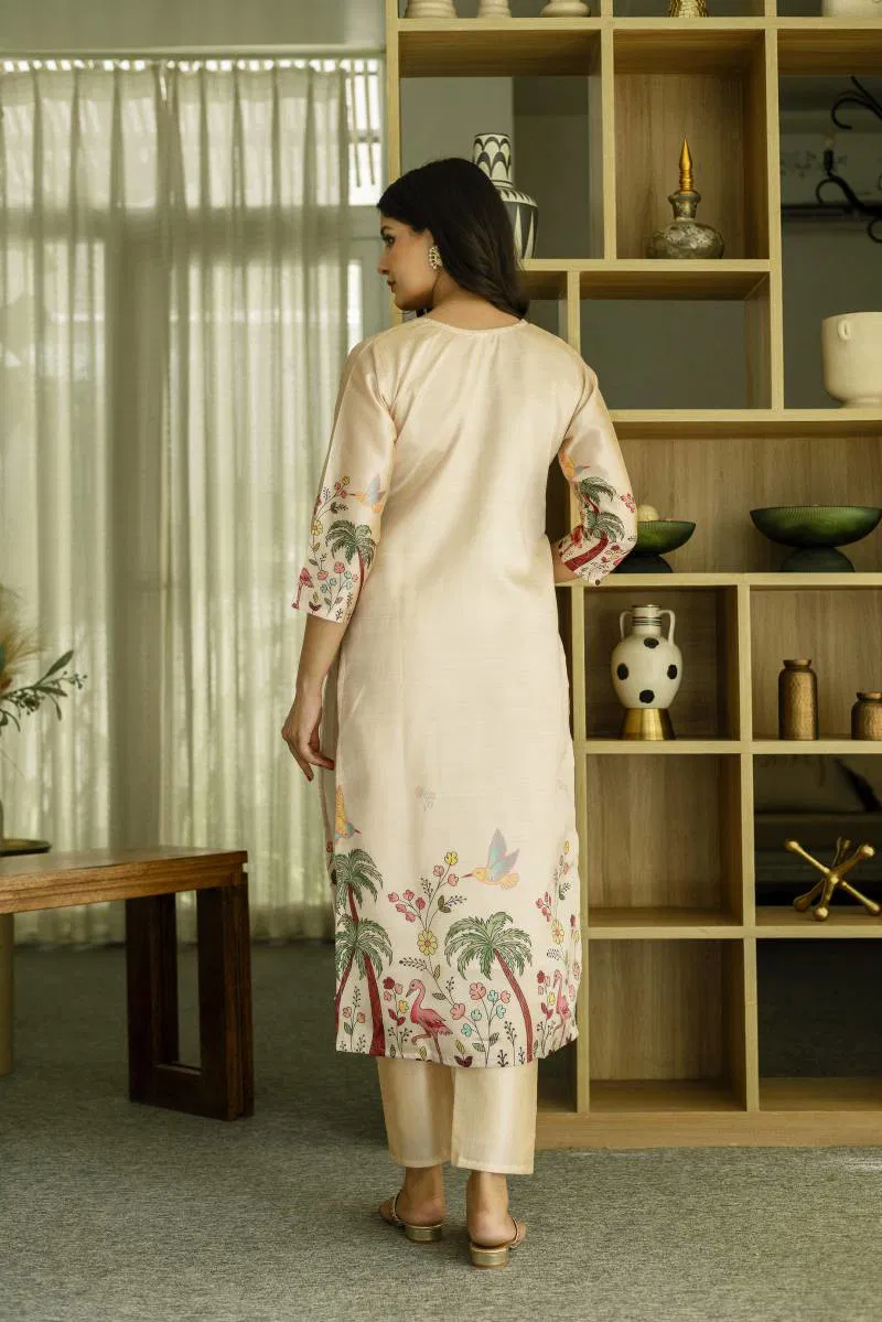 Hr 25 Viscose Assam Silk Kurti Bottom With Dupatta Wholesale Clothing Distributors In India