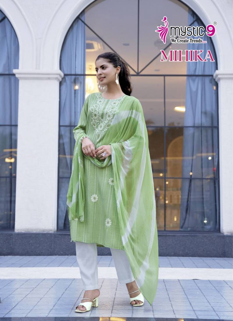  Mihika Vol 2 By Mystic 9 Kurti Bottom With Dupatta Bulk Orders In India
