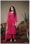 Agatha 3741 By Ganga Satin Cotton Embroidred Suit Suppliers In India