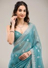 Bt 439 Crunchy Chiffon Diamond Worked Premium Saree Exporters In India