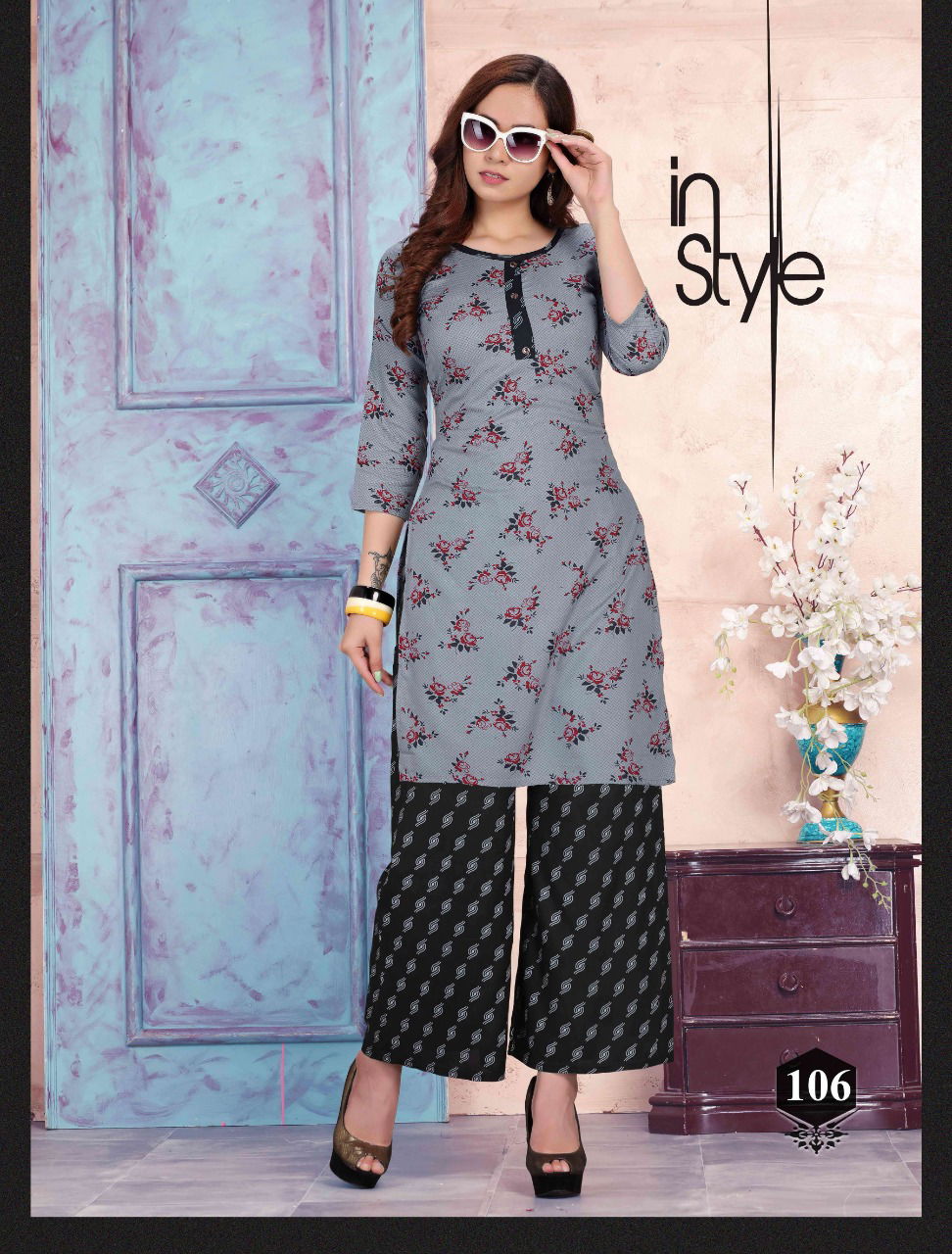 Prinal Rosy Latest Fancy Designer Casual Wear Rayon Printed Kurtis With Bottom Collection
