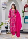 Sirin Vol 2 By Radhika Vertican Foil Printed Kurti With Bottom Dupatta Orders In India
