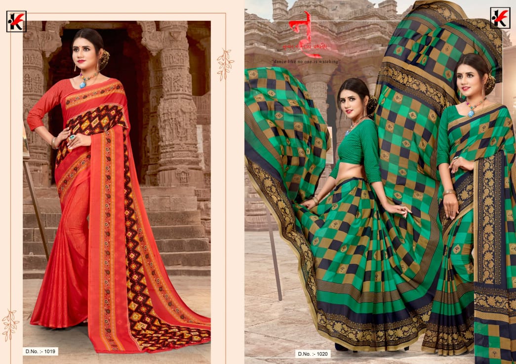 Jackpot 91 Renial Latest Fancy Designer Regular Casual Wear Printed Saree Collection
