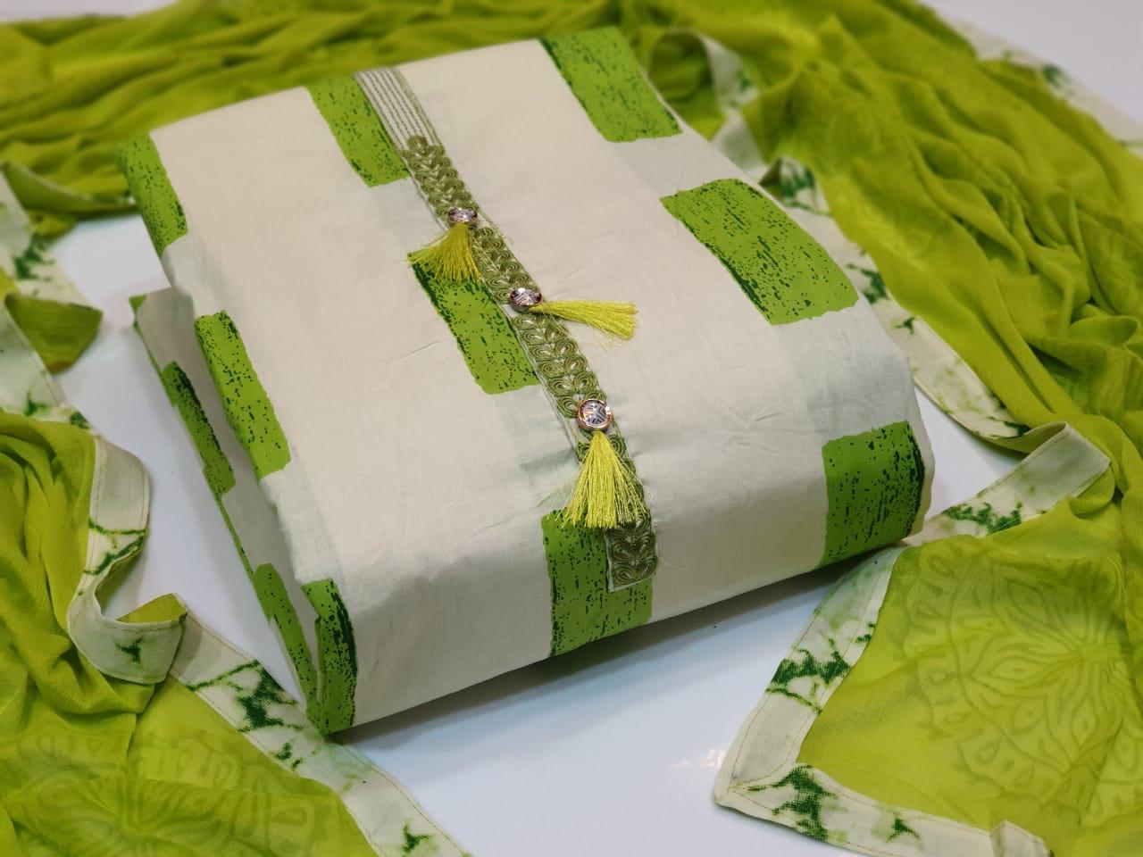 New Pattern Cotton Dress Material Collection