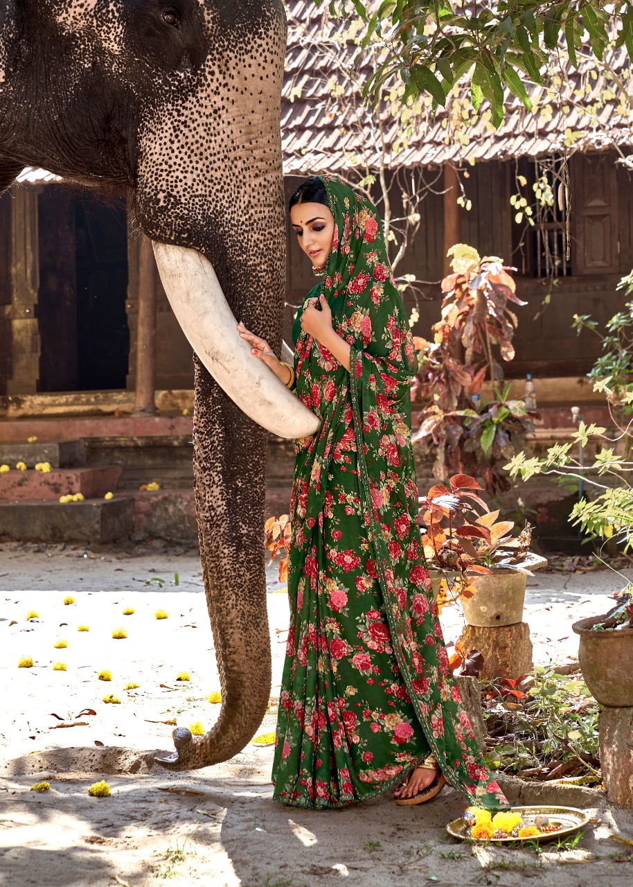 Kashvi Nirali Fancy Latest Fancy Designer Heavy Regular Casual Wear Chiffon Printed Sarees Collection

