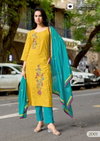 Roohi By Kadlee Schiffli Cotton Kurti Bottom With Dupatta Exporters In India