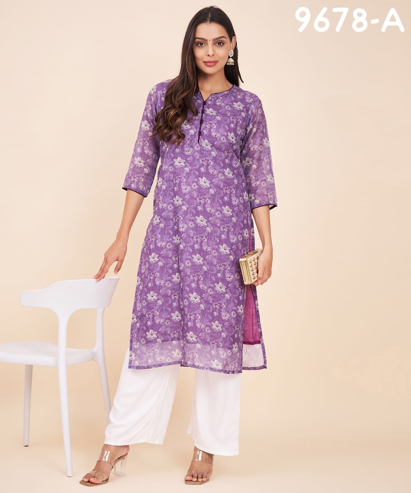 Label Khoj 9678 And 9679 Linen Printed kurti Wholesale Clothing Suppliers In india