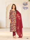 Sirin Vol 9 By Radhika Vertican Foil Printed Kurti With Bottom Dupatta