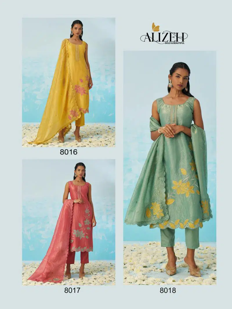 Jasmine By Alizeh Fancy Crush Designer Kurti With Bottom Dupatta Wholesale Online