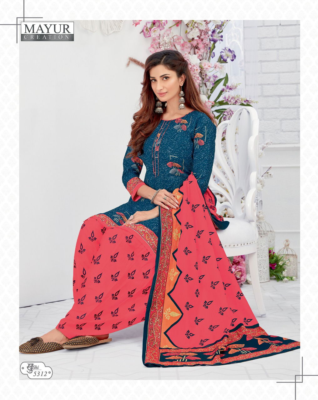 Mayur Khusi 53 Latest Designer Printed Pure Cotton Slawar Suit Collection 