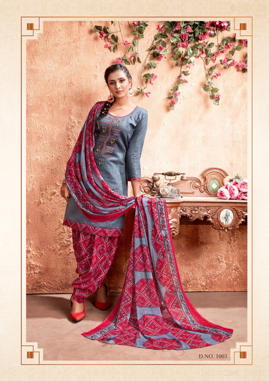 Anita Kesariya Mehar Fancy designer Daily Casual Wear jam cotton Printed Designer Dress Material Collection
