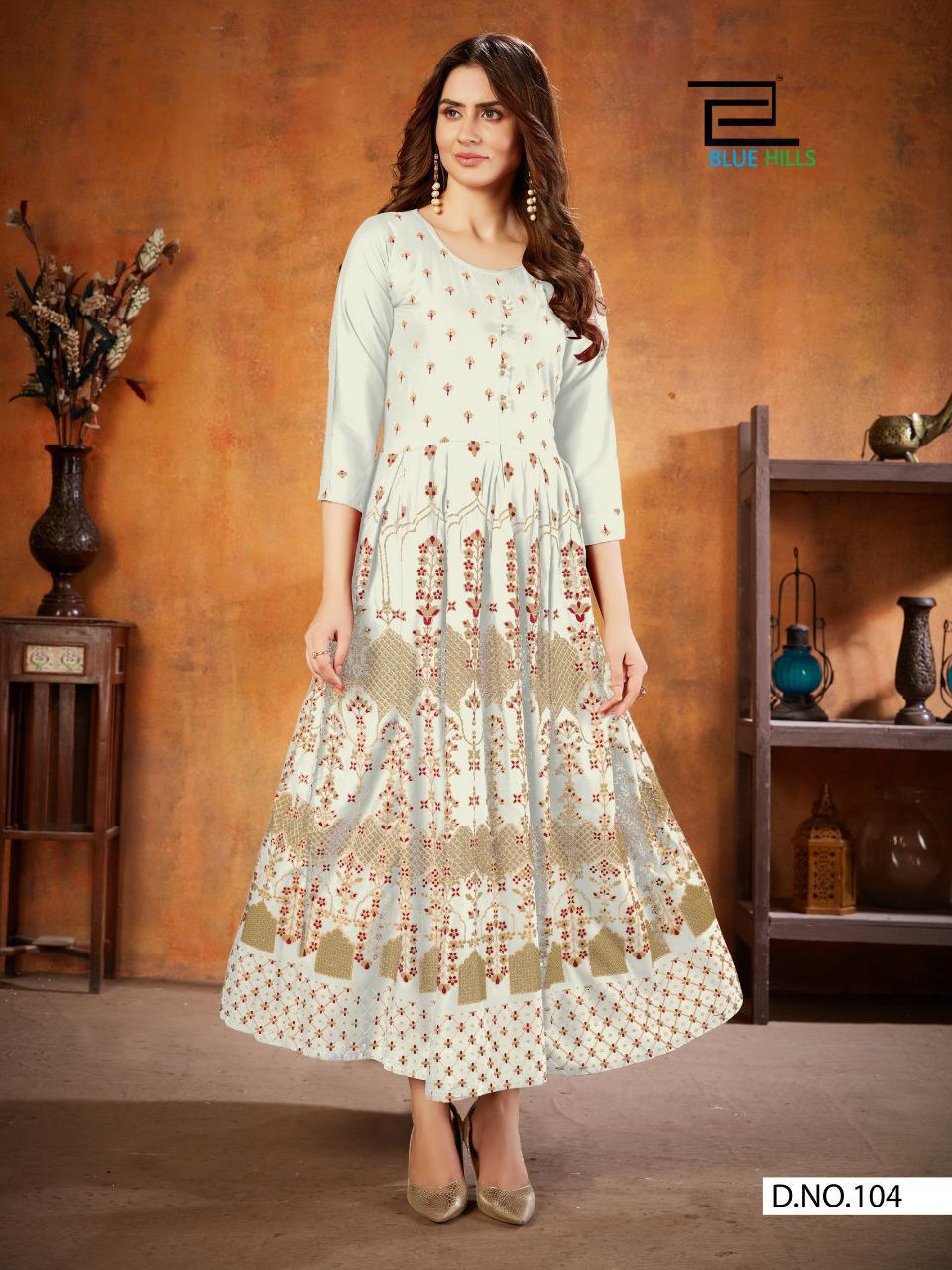 VEE FAB WALKWAY EDITION VOL-11 Party Wear Rayon Foil Print Designer Kurtis Collection