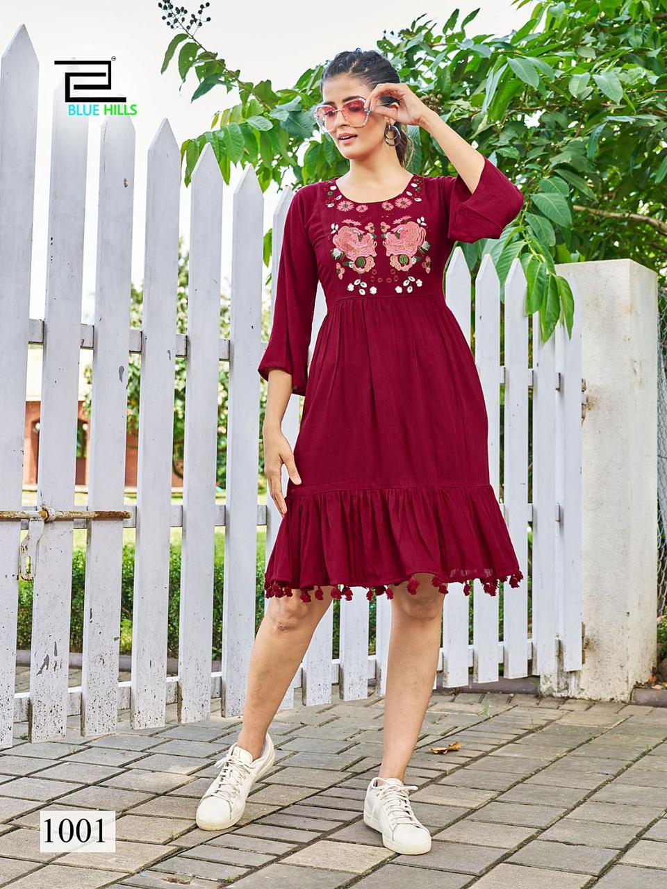 Kiara By Blue Hills Party Wear Designer Kurtis Catalog