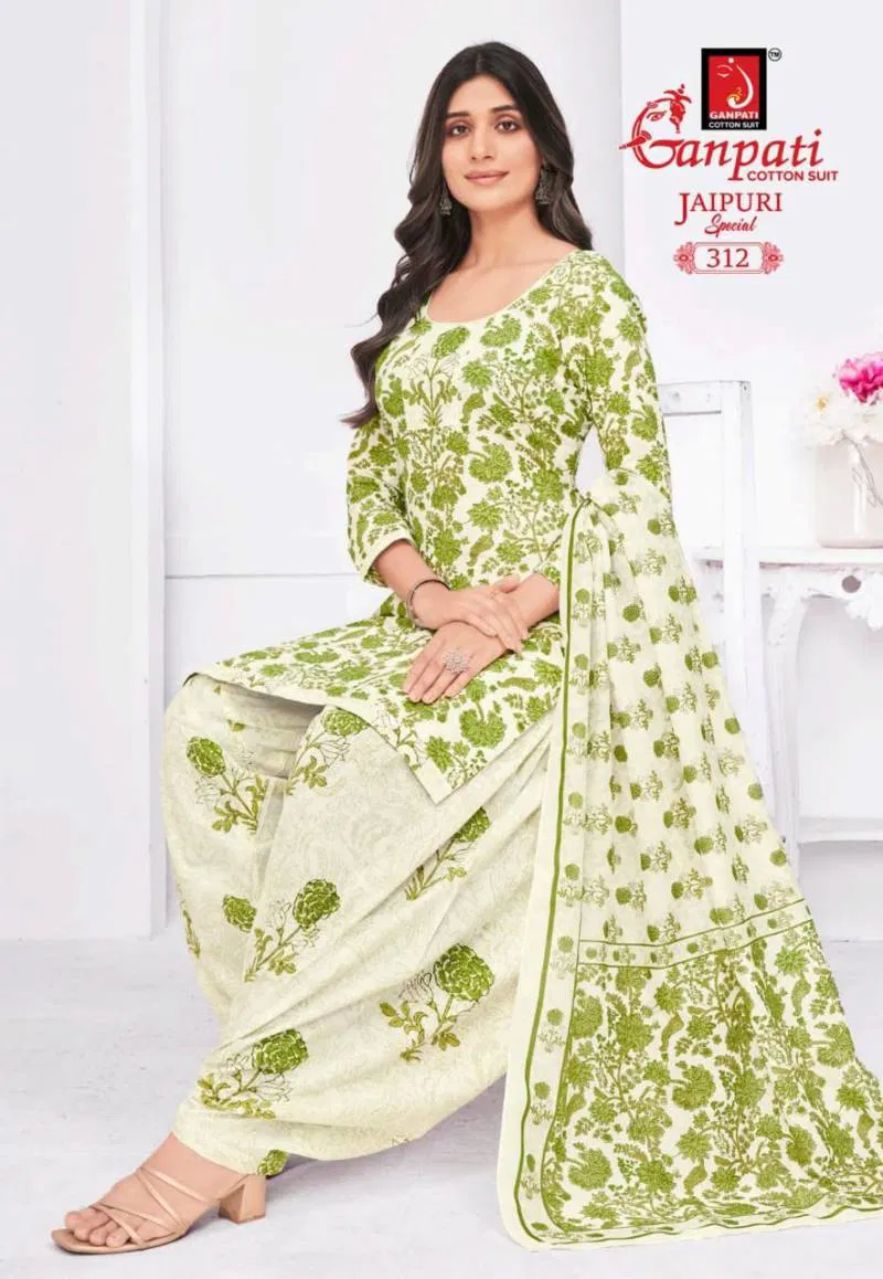 Jaipuri Special Patiyala Vol 15 By Ganpati Fancy Cotton Dress Material Wholesale Online