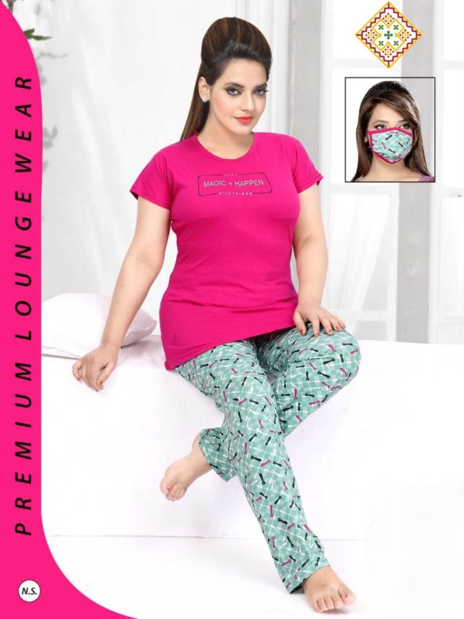 Latest Collection Of Night Suit With Mask 