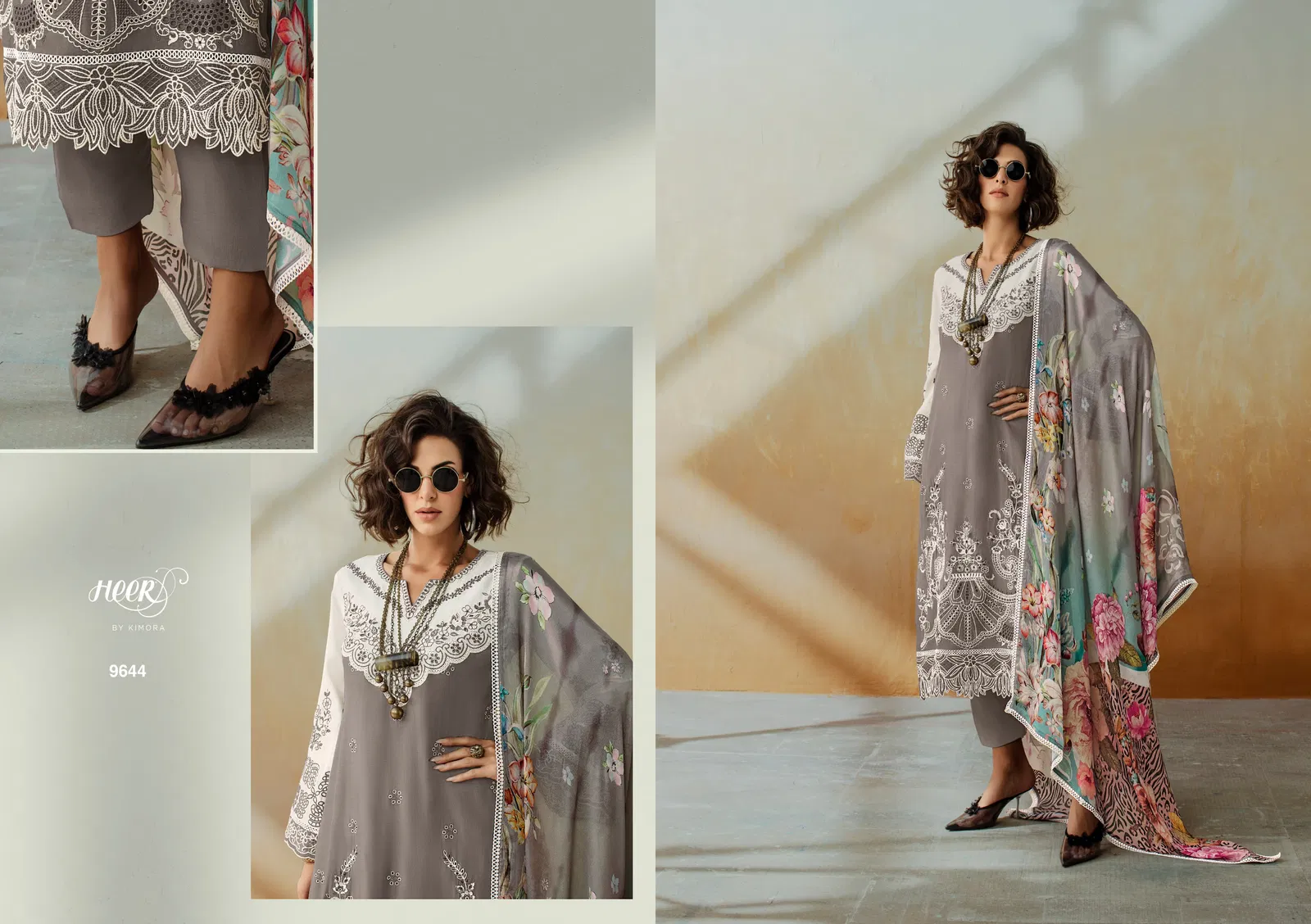Chic By Kimora Heer Muslin Embroidery Salwar Suits Wholesale Shop In Surat
