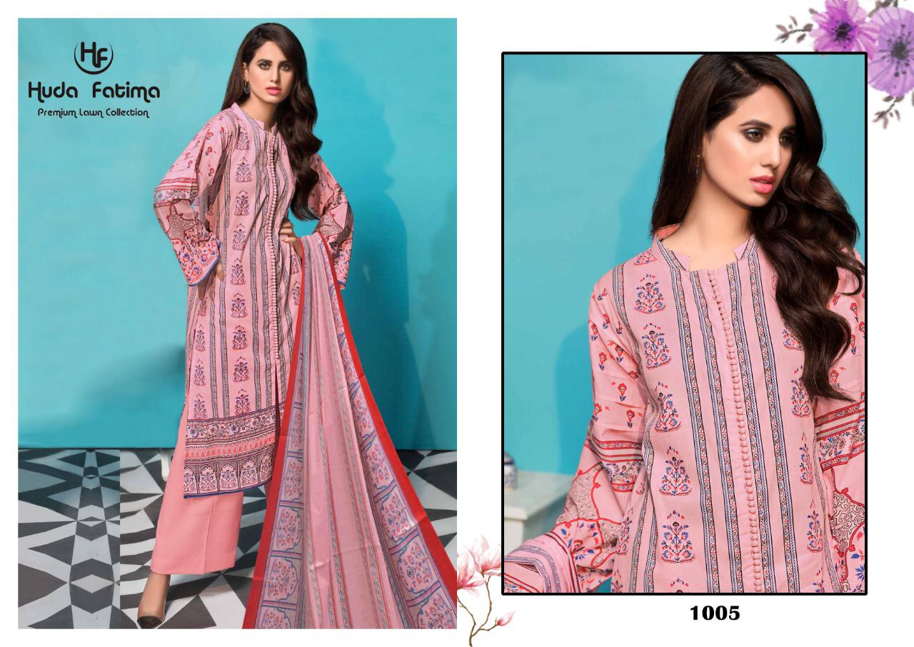 Huda Fatima Spring Lawn Collection 2020 New Designer Printed Karachi Dress Material 