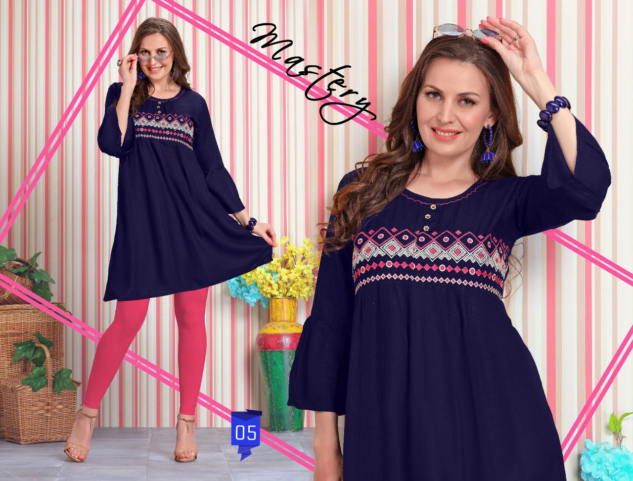 Trendy Fiza 4 fancy designer Casual Regular Wear Heavy Rayon Short Kurtis Collection