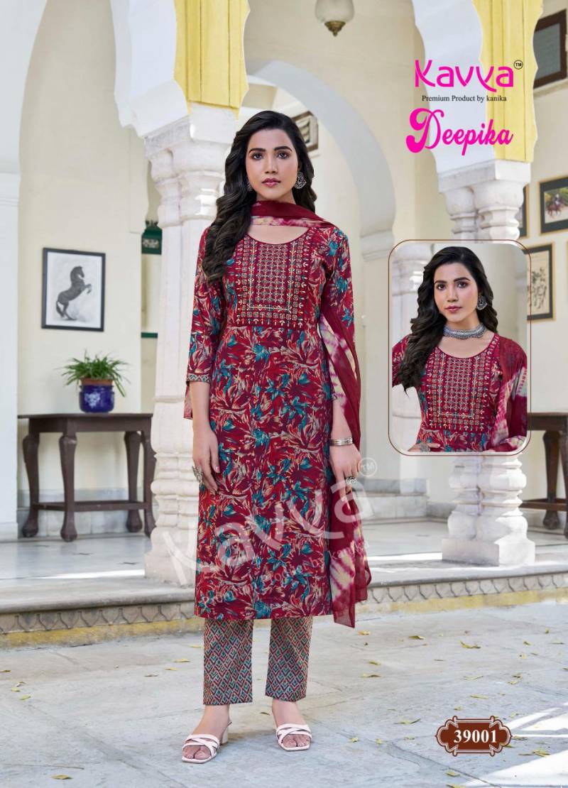 Deepika Vol 39 By Kavya Straight Kurti With Bottom Dupatta Wholesale In India