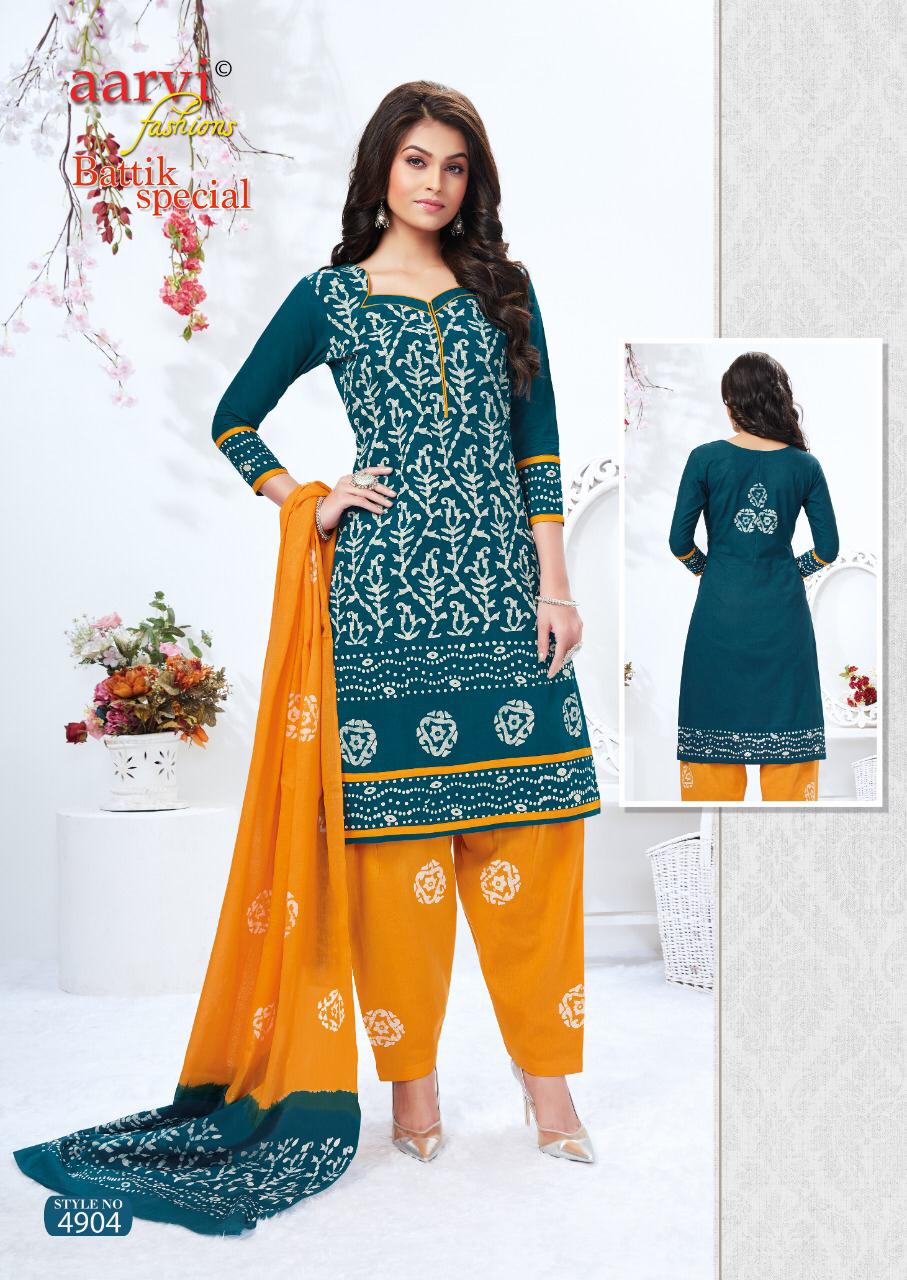 Aarvi Batik Special 13 Regular Wear Cotton Printed Ready Made Latest Collection
