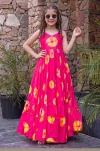 Lucaya Kids Vol 1 Rayon Digital Printed Flare Gown Set