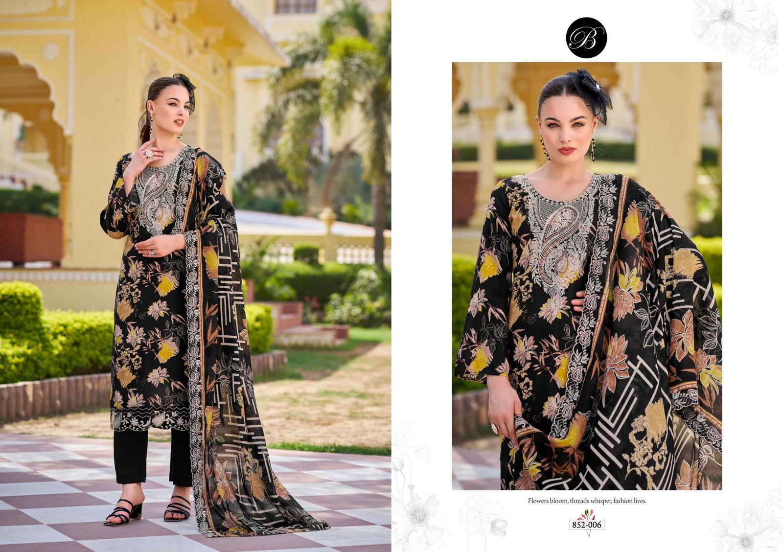Tanaya By Belliza Viscose Rayon Printed Dress Material Wholesalers In Delhi