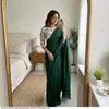 Tew Soft Mulmul Silk With Handmade Latkan Saree  