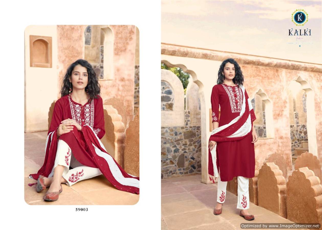 Kalki Sanskruti Pure Chinon Silk Latest Festive Wear Designer Ready Made Suit Collection