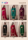 Glitter Vol 2 By Vipul Satin Chiffon Desogner Salwar Suit Bulk Orders In India