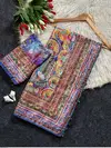 Tew Vol 3 Roman Silk With Ajarakh Printed Saree