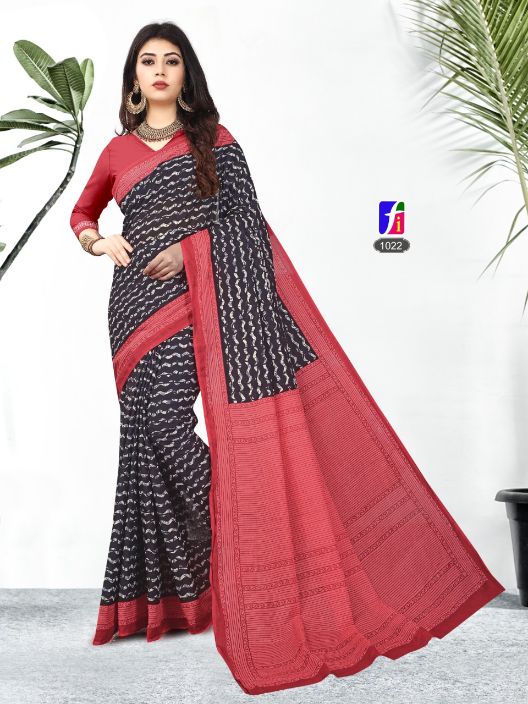 Ganesha Rashami New Collection Of Printed Pure Cotton Daily Wear Cotton Sarees Collection
