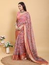 Scgt Gunjan A Linen Woven Jacquard Printed Fancy Saree 