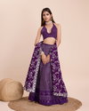 DZ 2234 Purple Faux Georgette Party Wear Lehenga Choli Wholesale Price In Surat